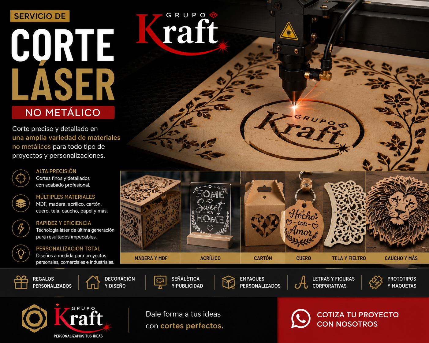 Corte Láser en Materiales No Metálicos